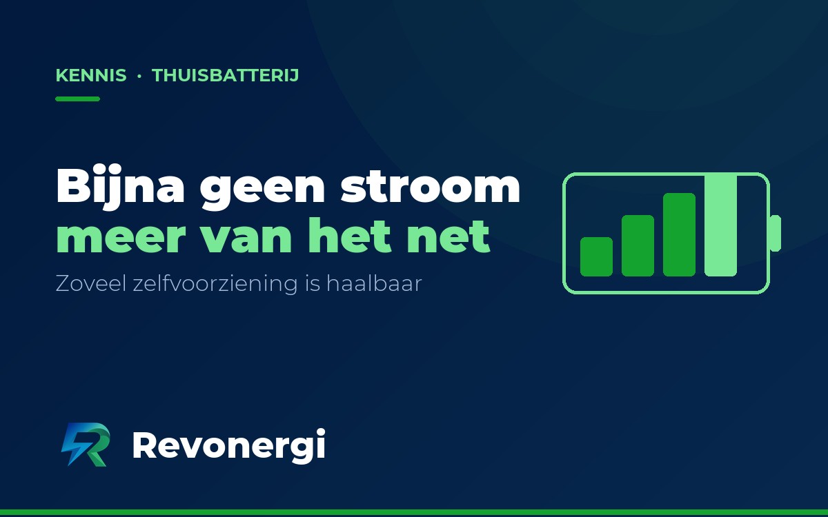 Zo haal je (bijna) geen stroom meer van het net